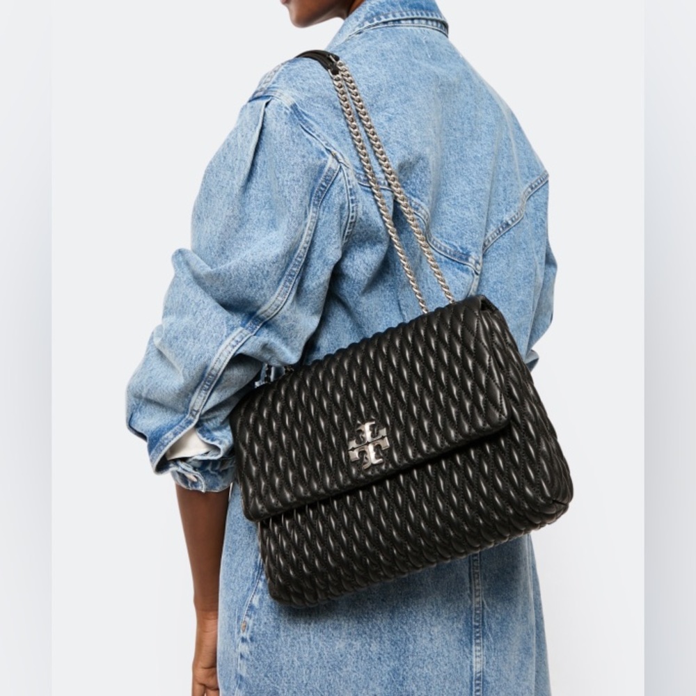 Tory Burch Black Quilted Shoulder Bag